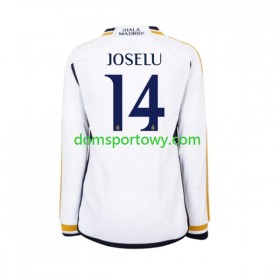 Koszulka Real Madryt JOSELU 14 Domowe Koszulki Piłkarskie 2023-2024 Długi Rękaw